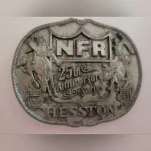 Hesston NFR 25th Anniversary Belt Buckle